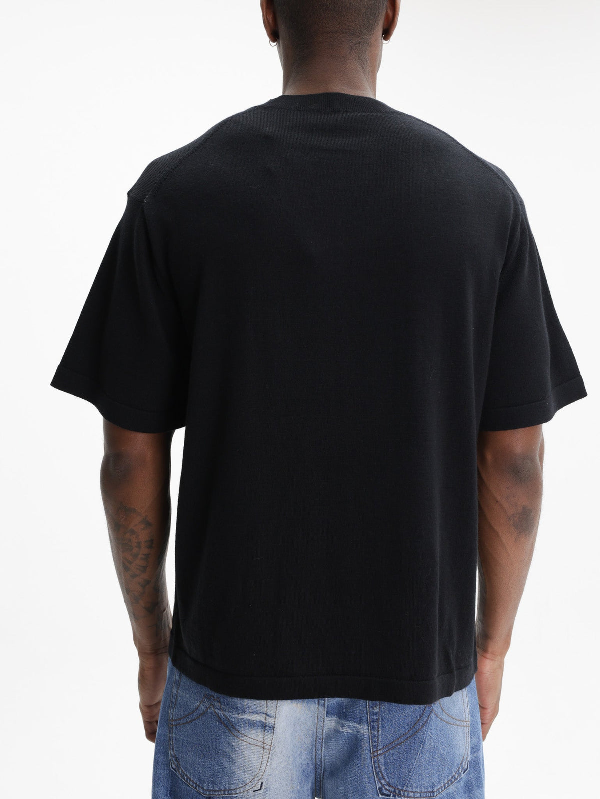 Kenzo T-Shirt Signature Embroidery Black