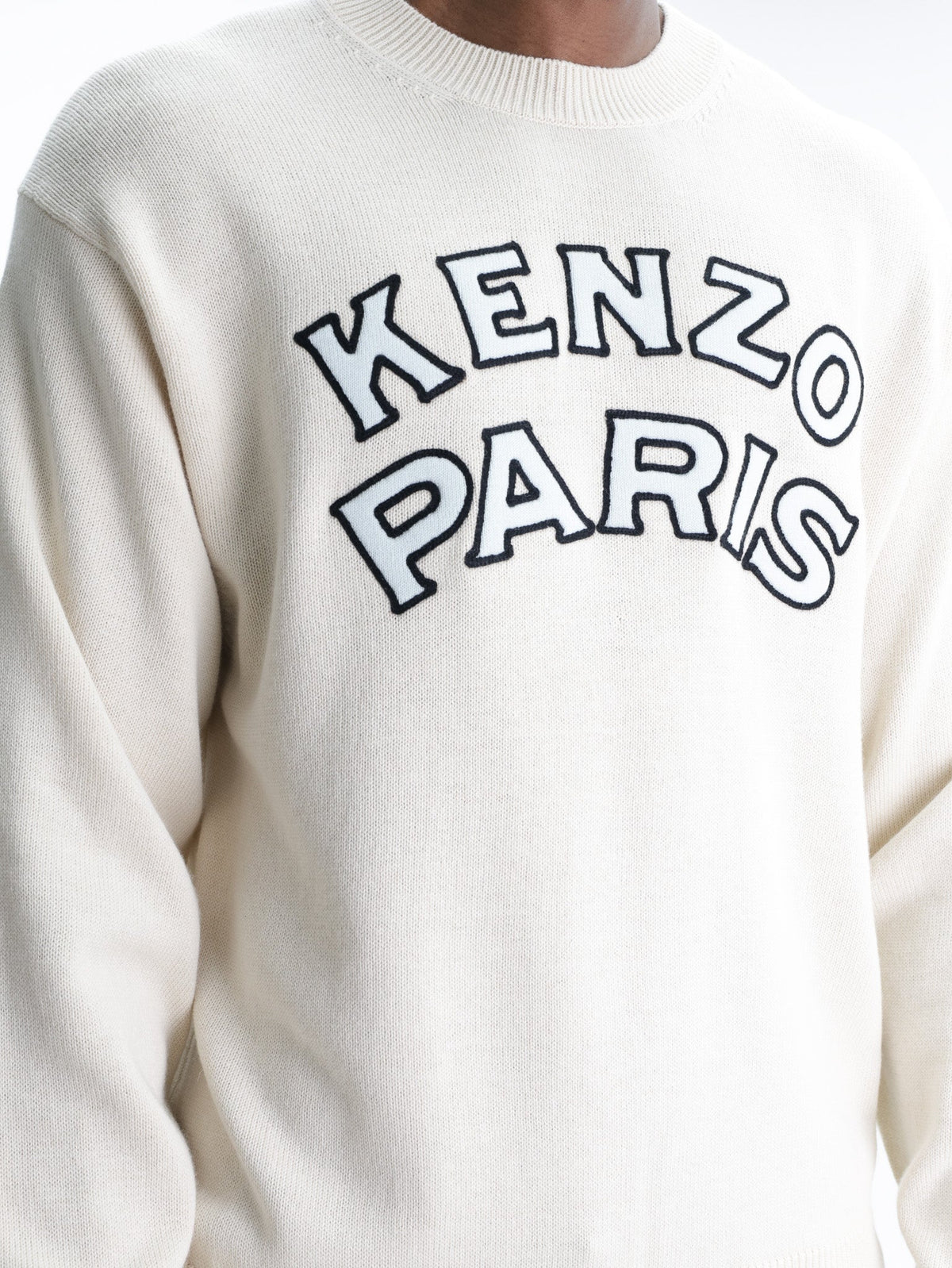 Kenzo Sweater Paris Eblem Off White