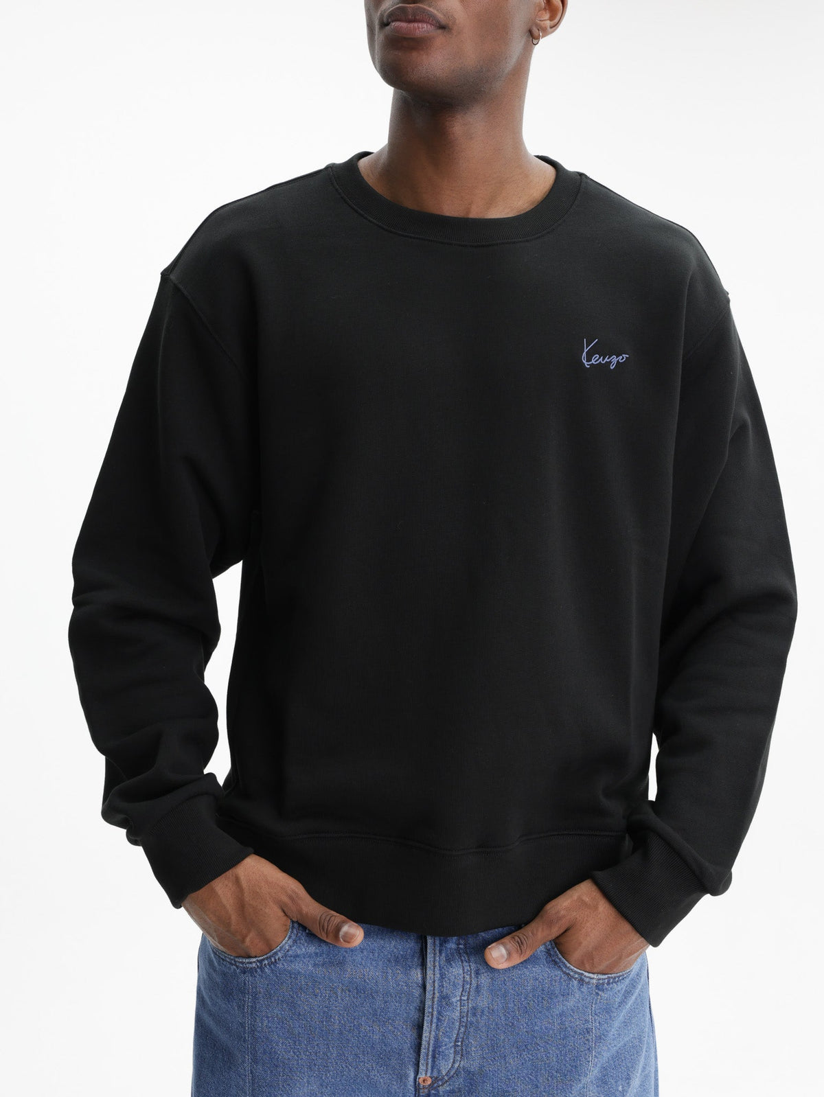 Kenzo Sweater Signature Knitted Black