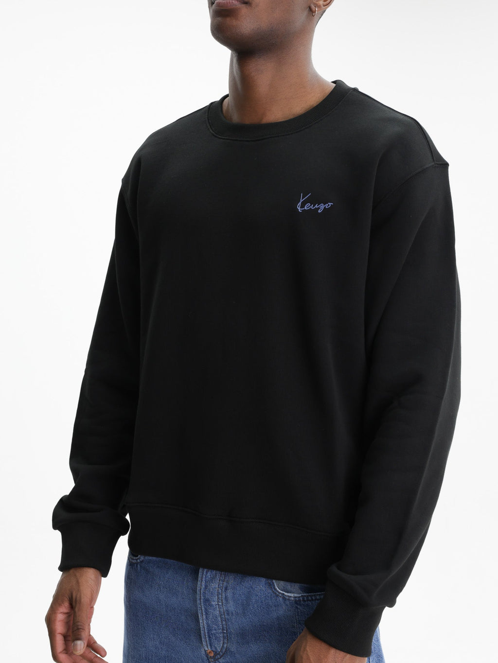 Kenzo Sweater Signature Knitted Black