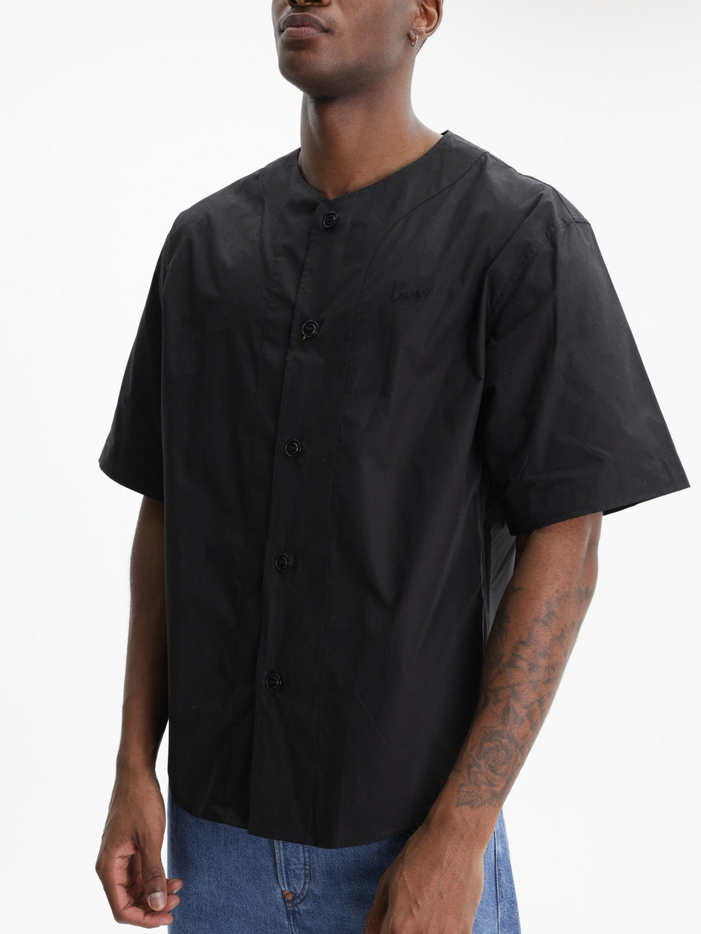 Kenzo Shirt Signature Baseball Black