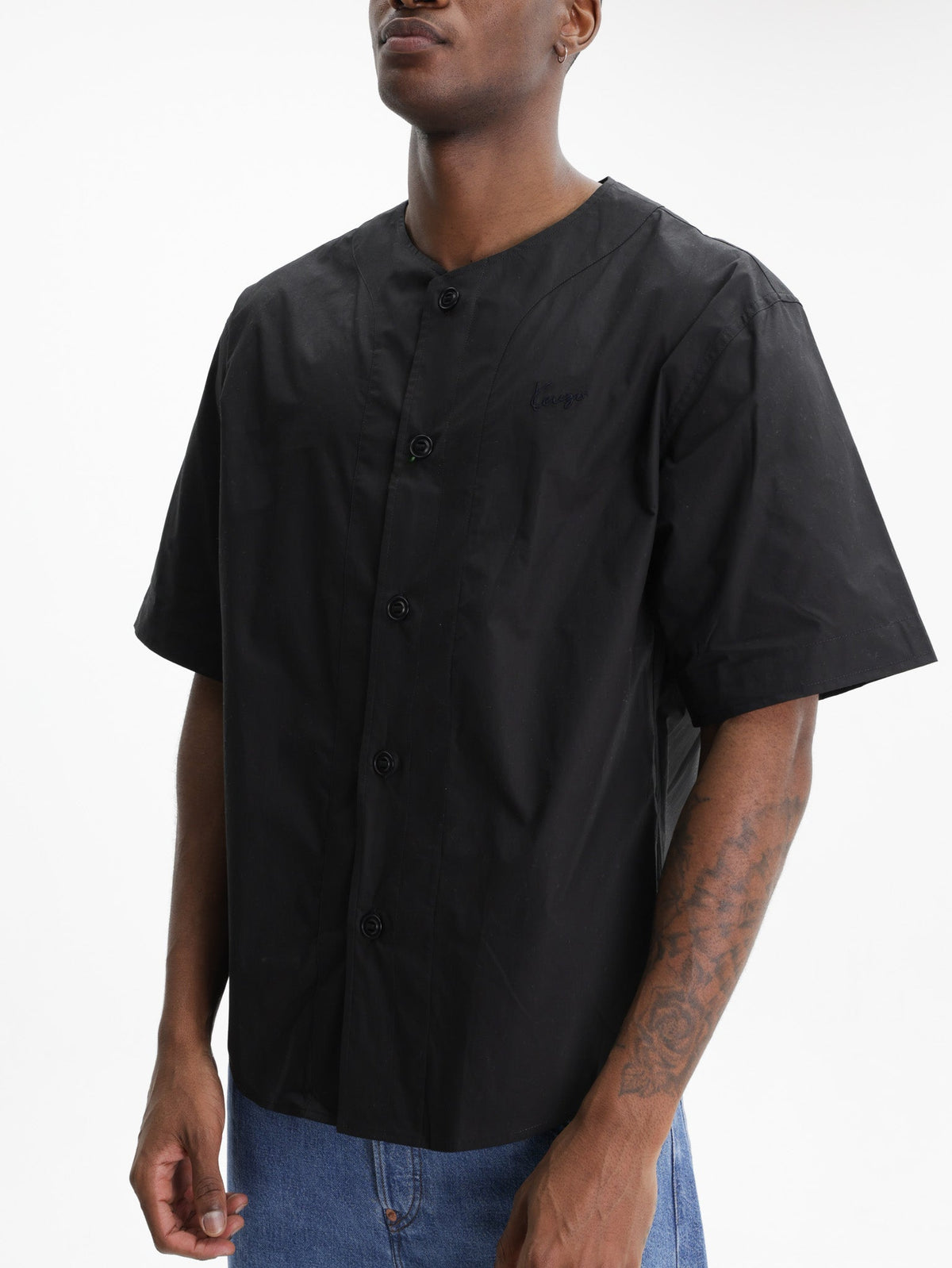 Kenzo Shirt Signature Baseball Black