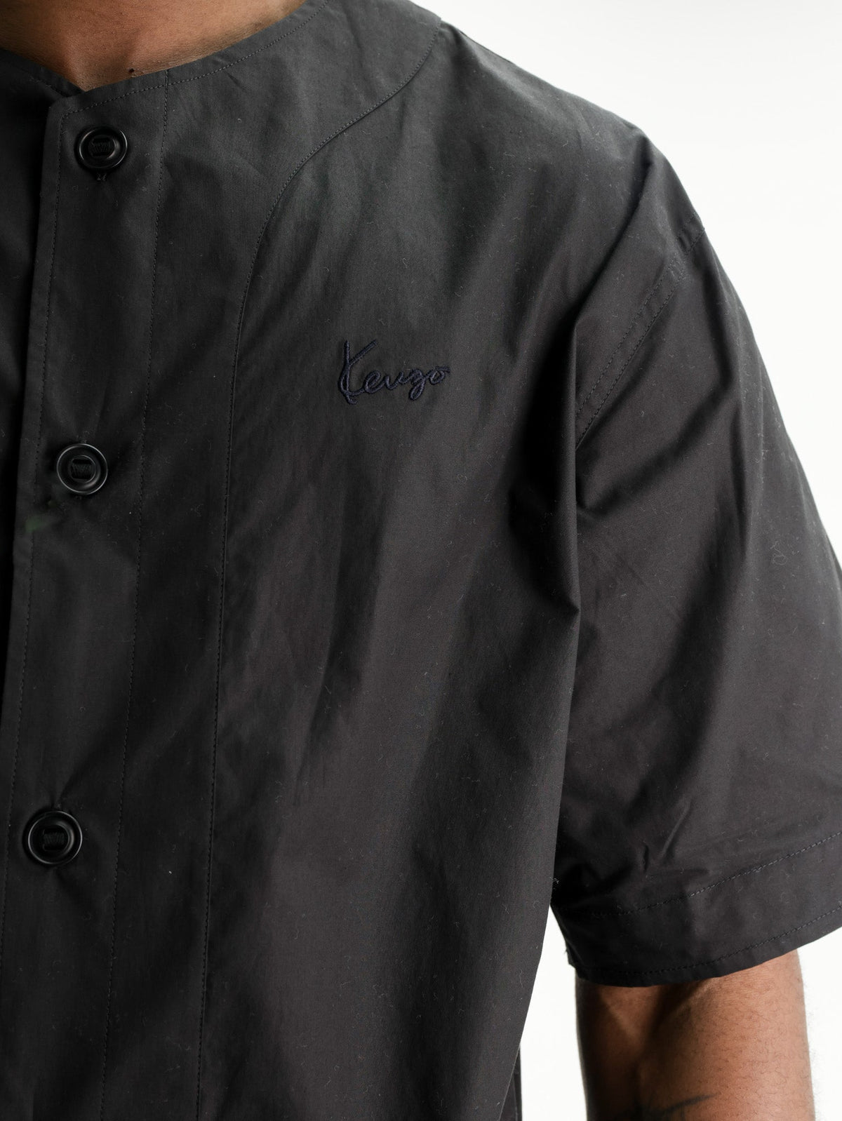 Kenzo Shirt Signature Baseball Black