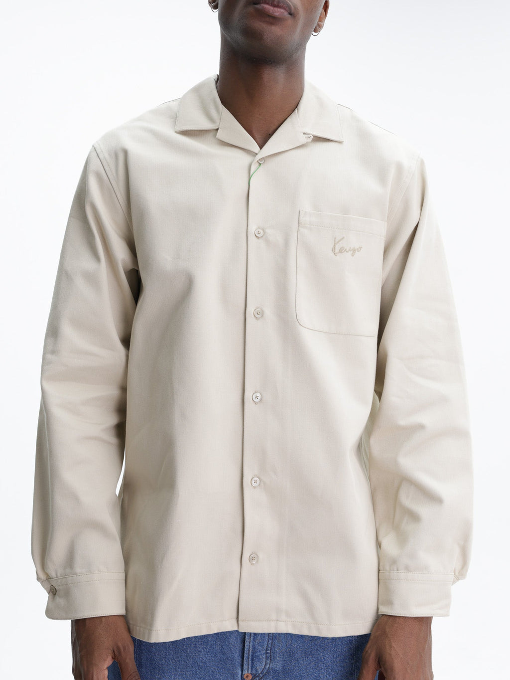 Kenzo Shirt Signature Oversized Beige