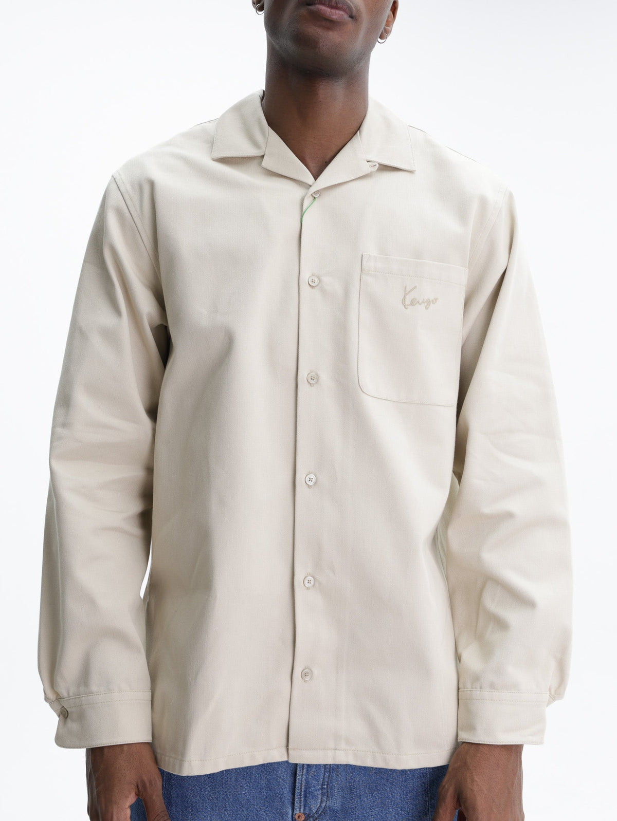 Kenzo Shirt Signature Oversized Beige