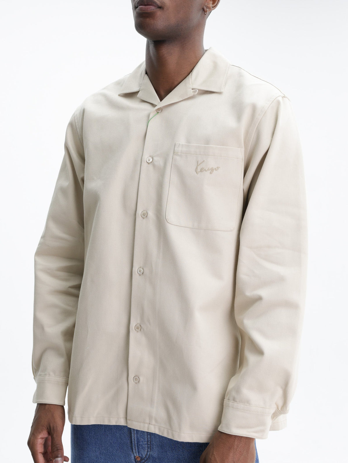 Kenzo Shirt Signature Oversized Beige