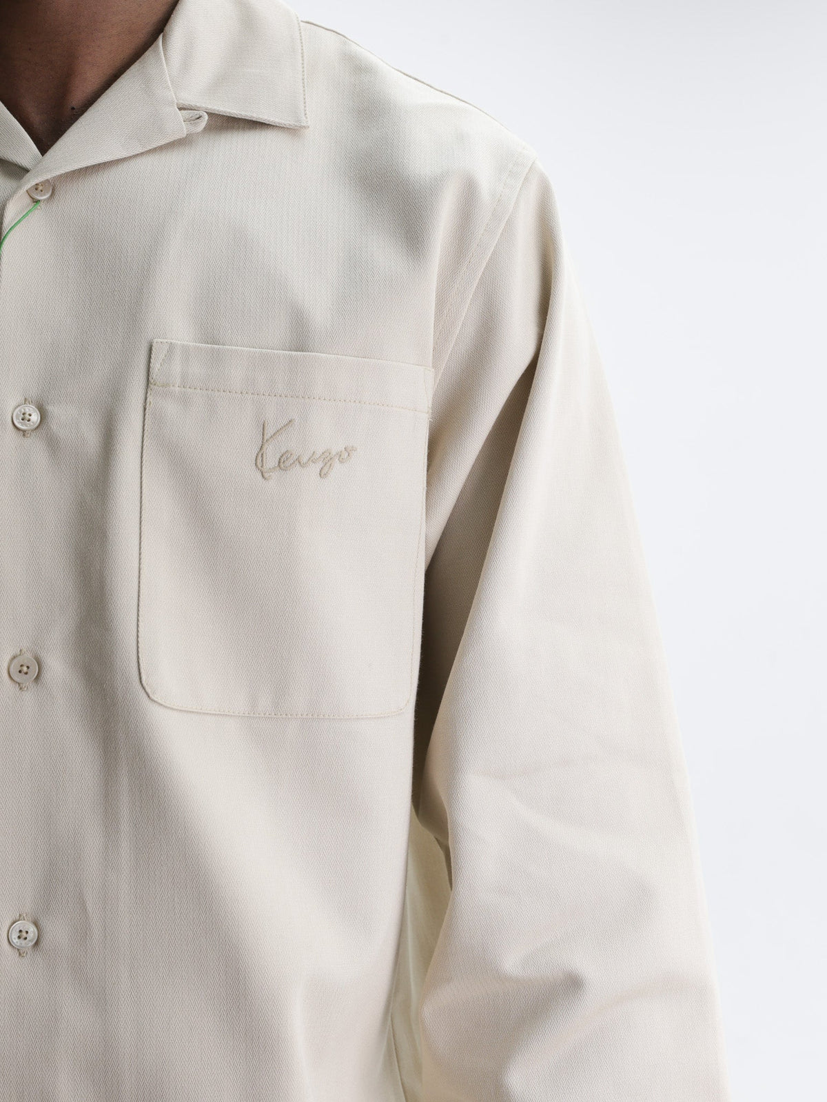 Kenzo Shirt Signature Oversized Beige