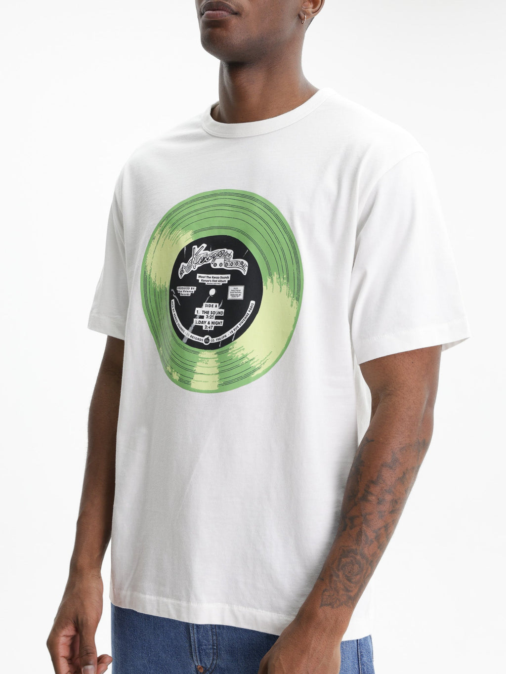 Kenzo T-Shirt Sounds Print  Off White