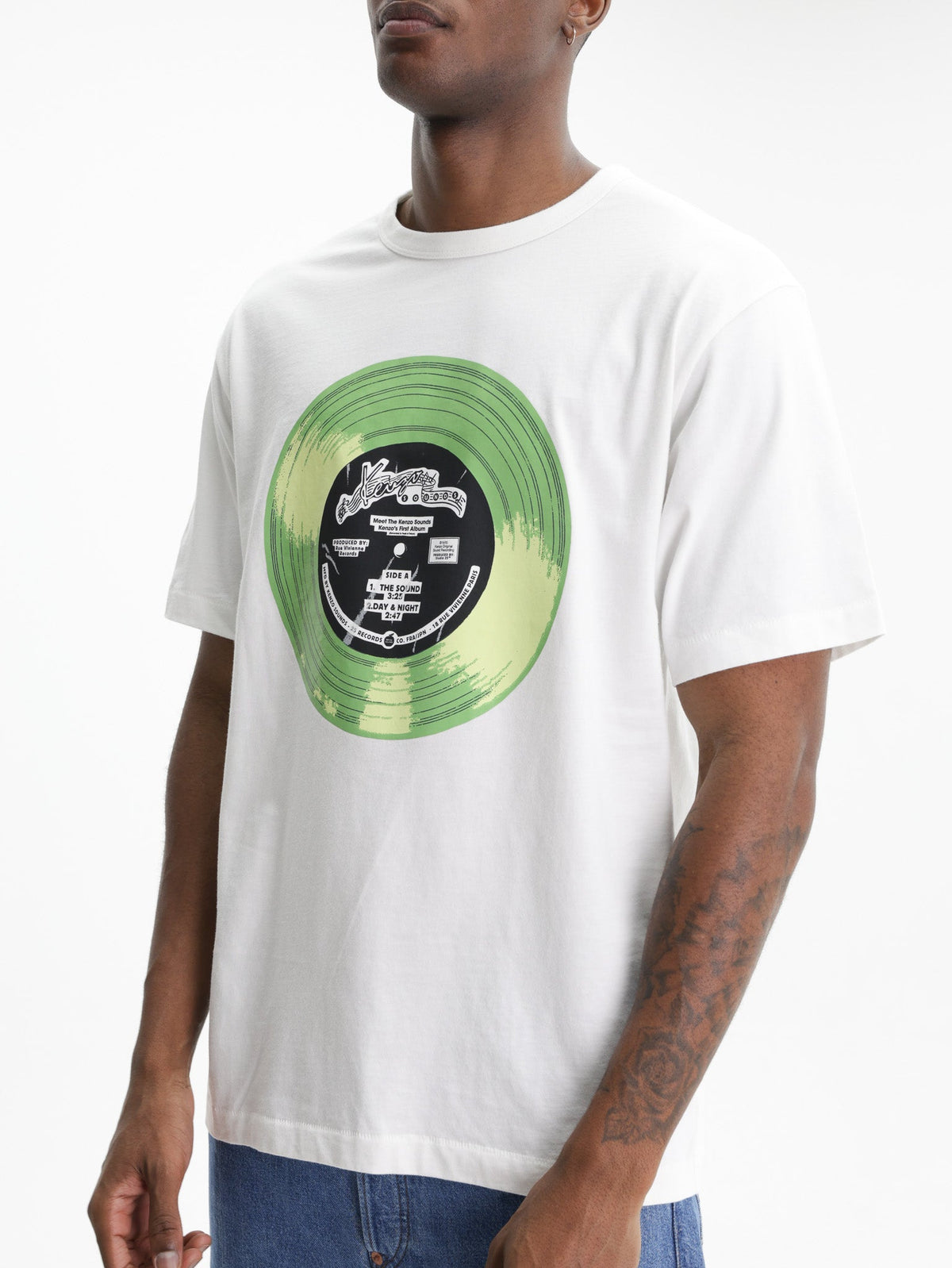 Kenzo T-Shirt Sounds Print  Off White