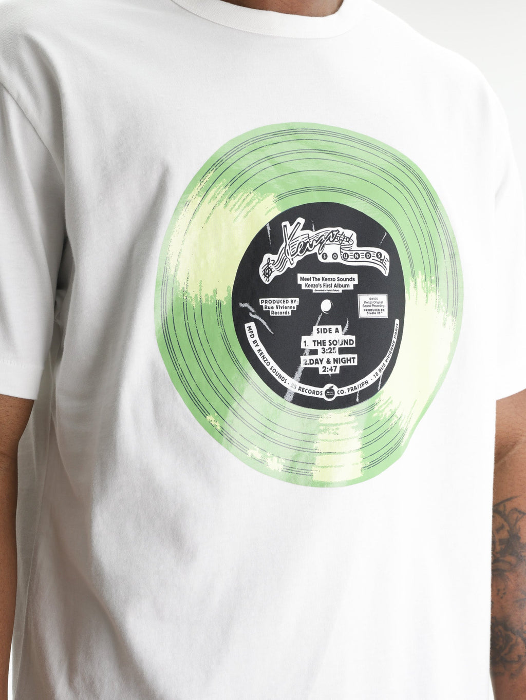 Kenzo T-Shirt Sounds Print  Off White