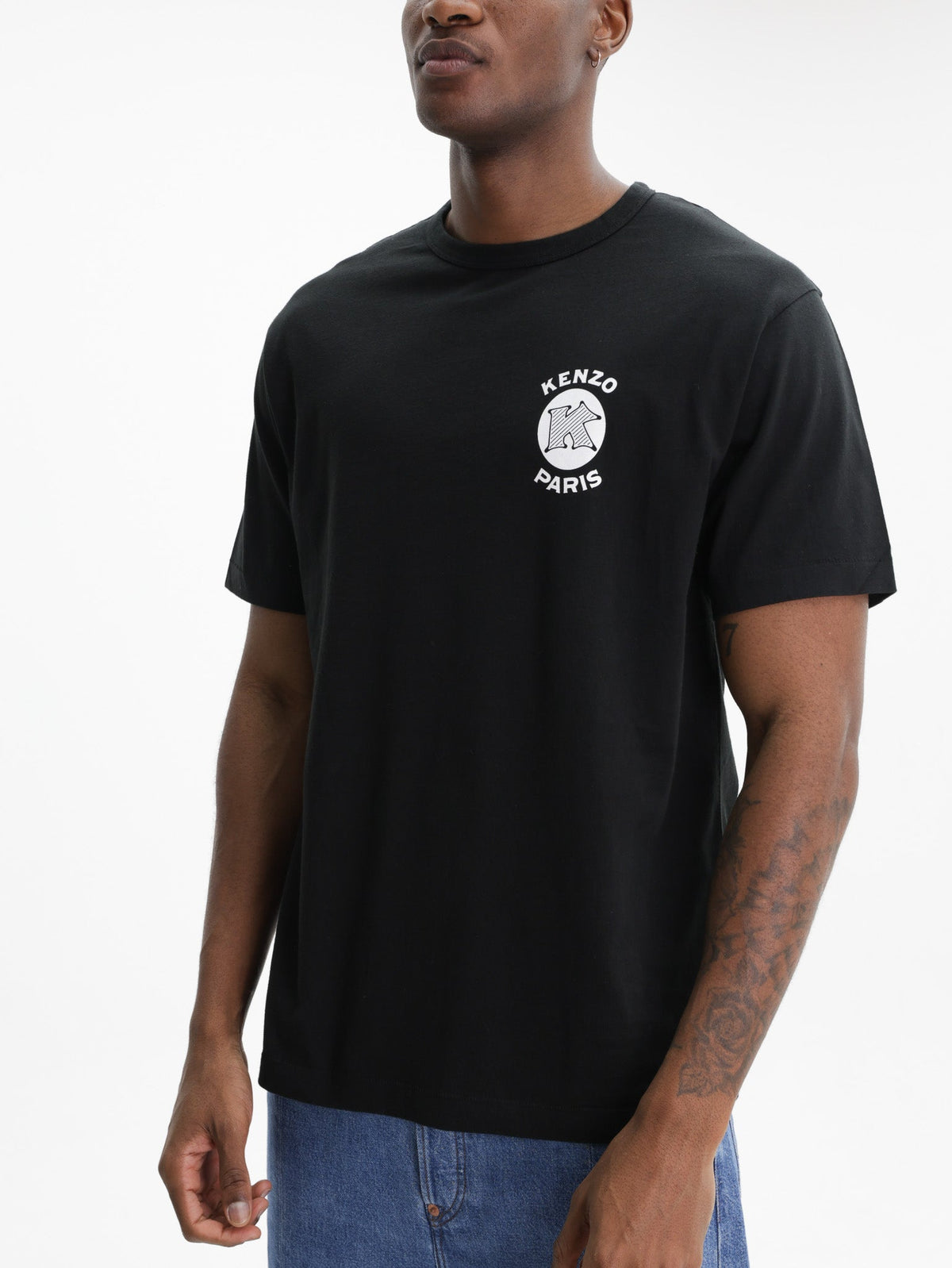 Kenzo T-Shirt Paris Emblem  Black