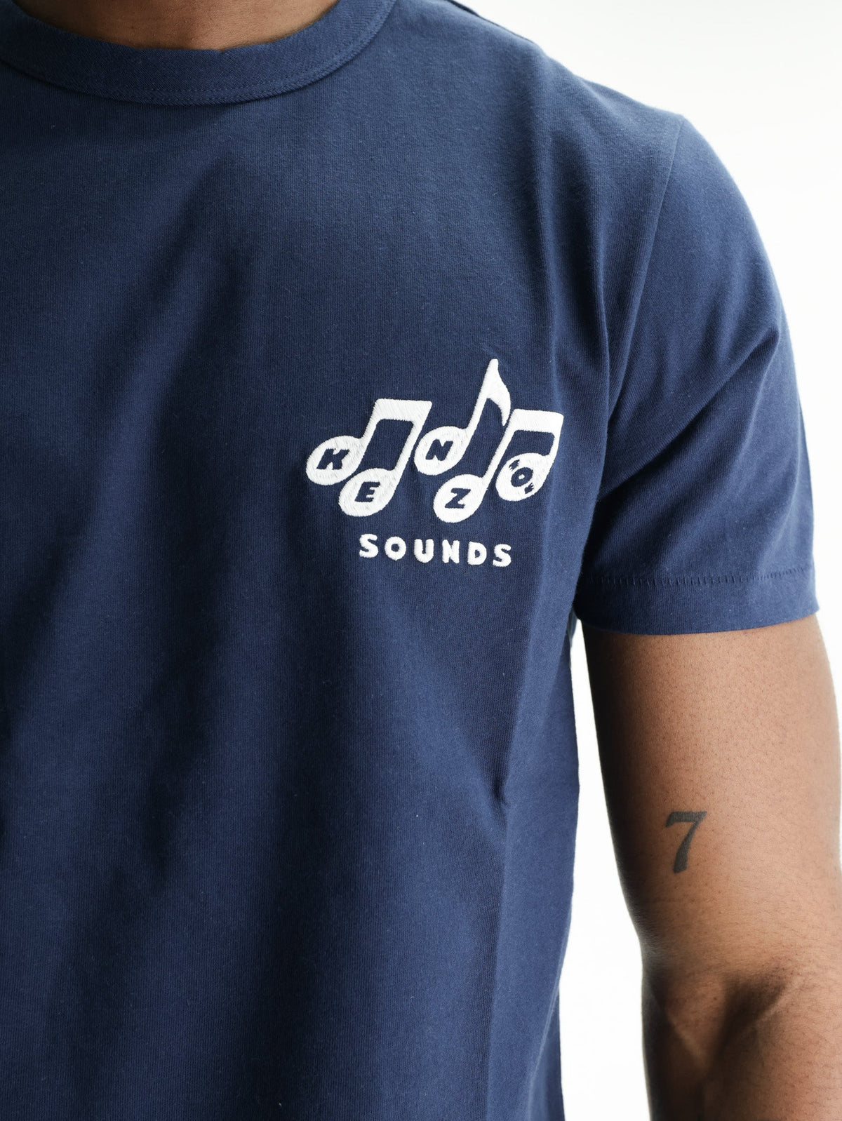 Kenzo T-Shirt Sounds Embroidered  Blue/Black