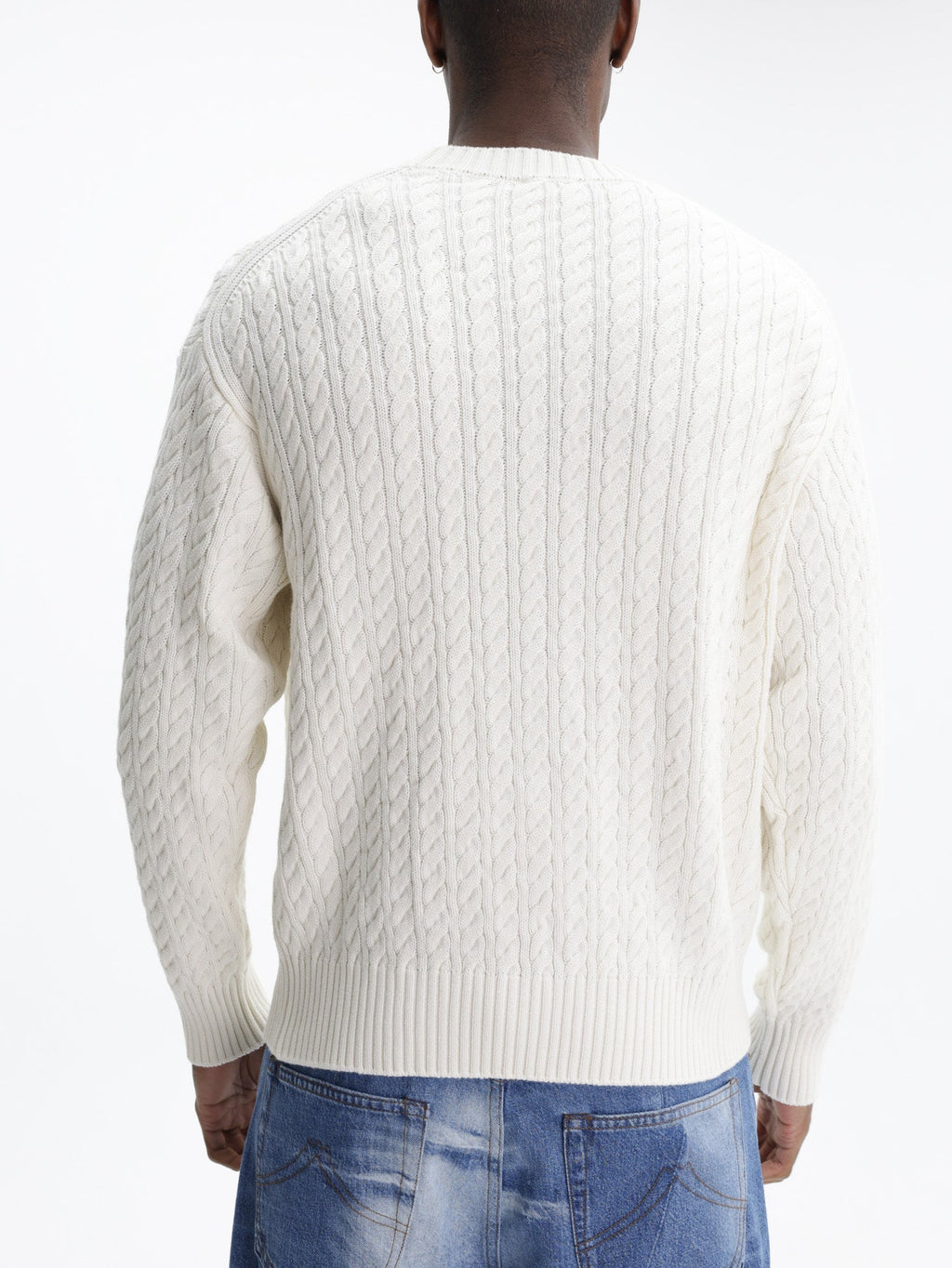 Kenzo Sweater Signature Knitted Off White
