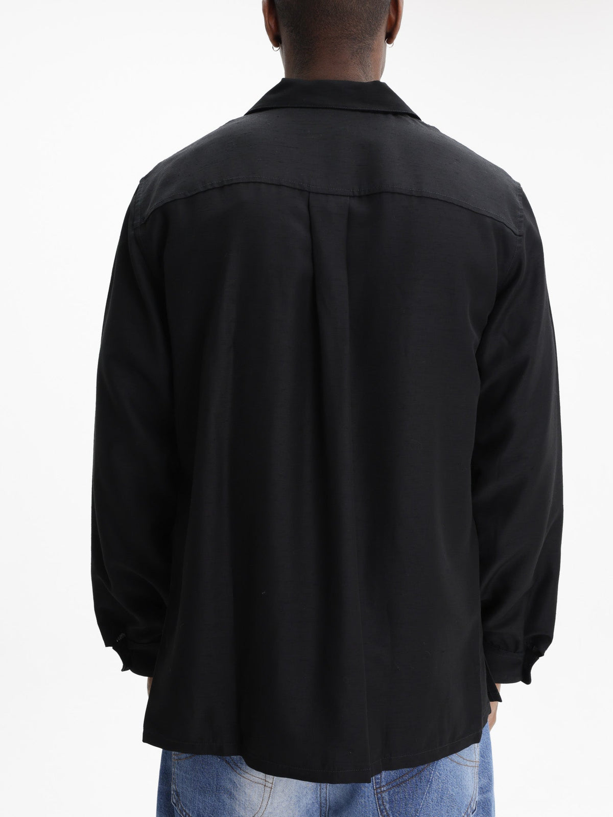 Kenzo Shirt Zipped Oversized Black