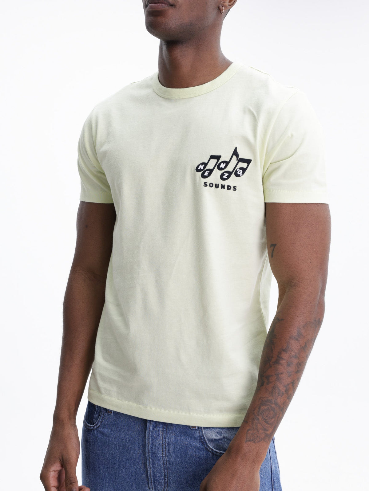 Kenzo T-Shirt Sounds Embroidered Absinthe