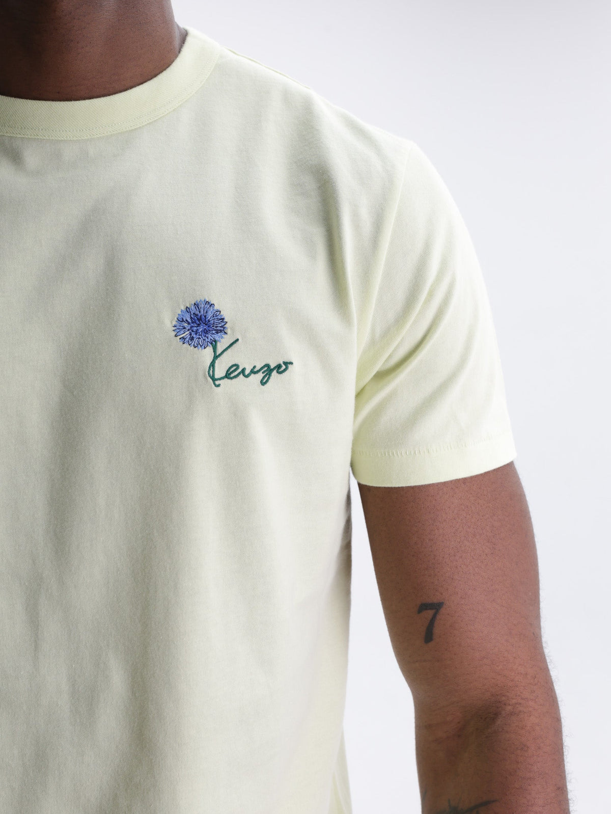Kenzo T-Shirt Tulip Embroidery Absinthe