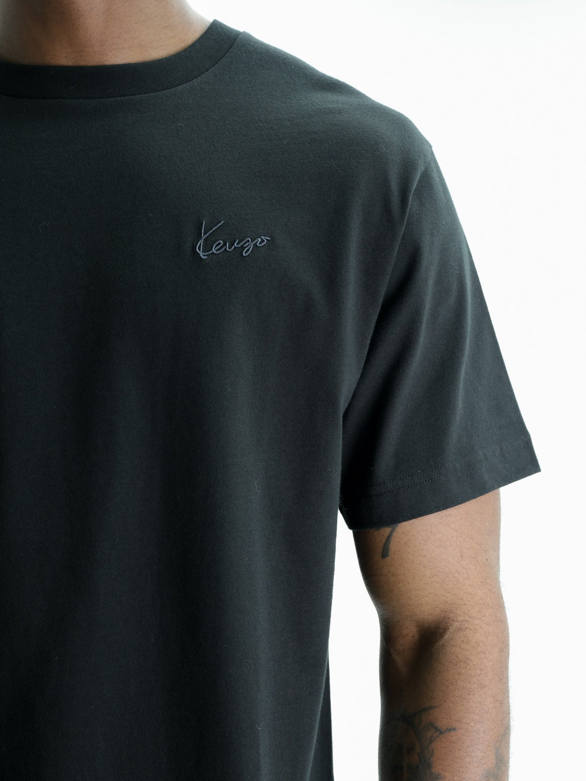 Kenzo T-Shirt Signature Embroidery Black