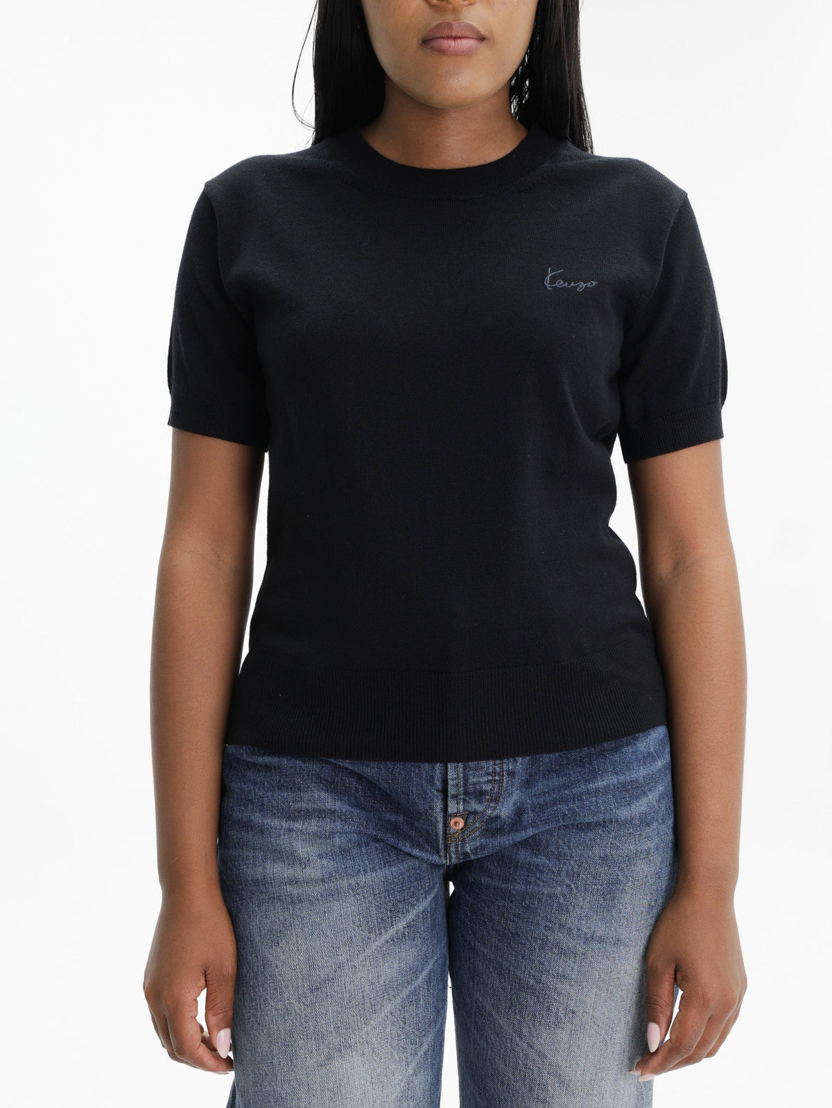 Kenzo T-Shirt Knitted Wool  Black