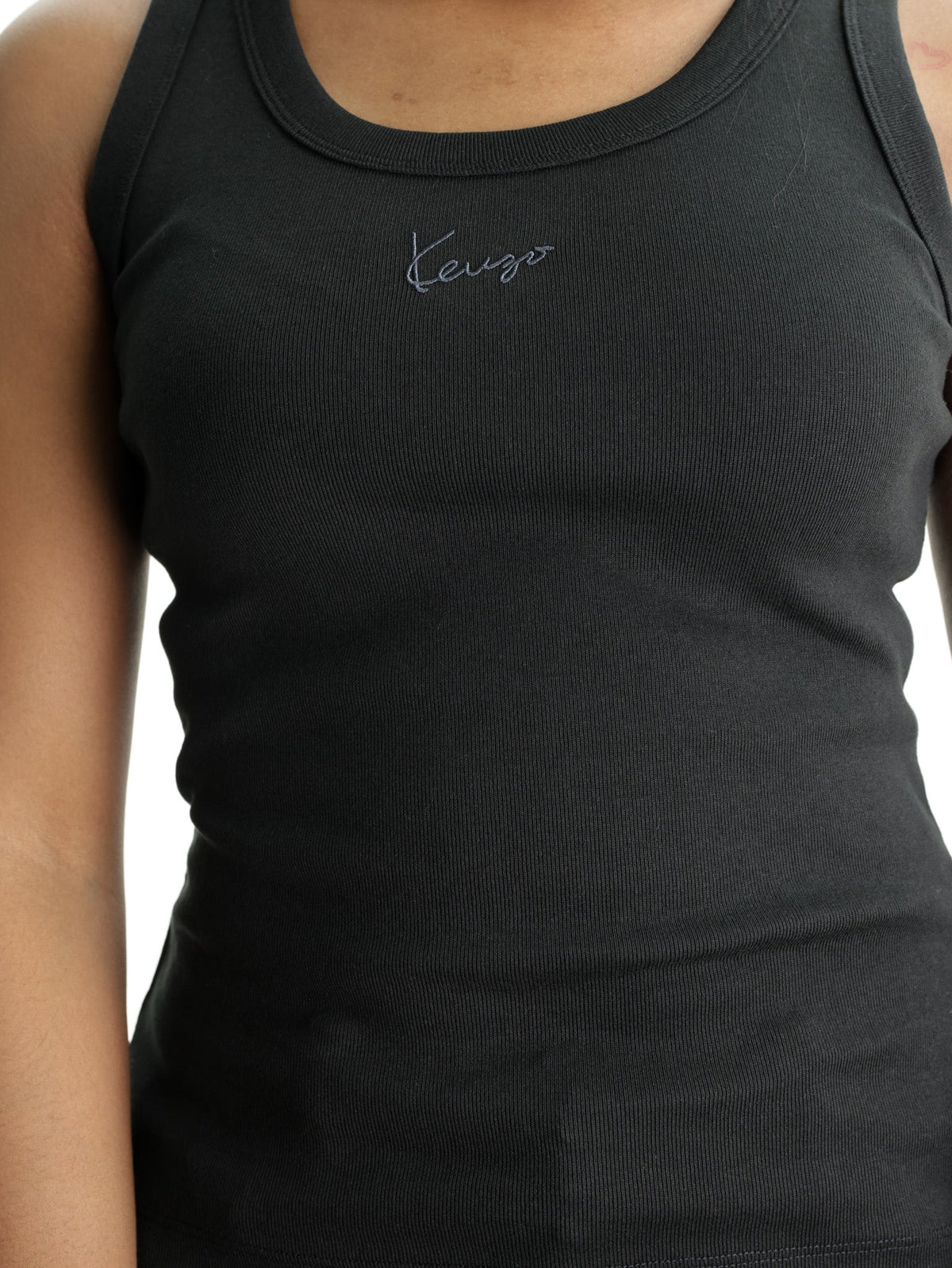 Kenzo Tank Chest Logo Crew Black
