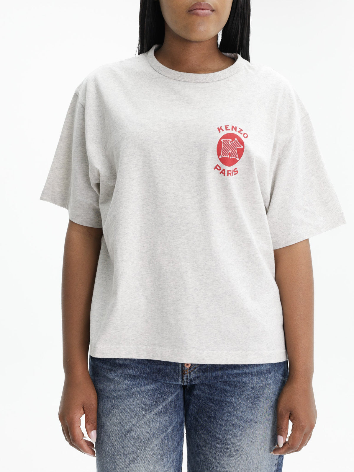 Kenzo T-Shirt Paris Emblem Grey