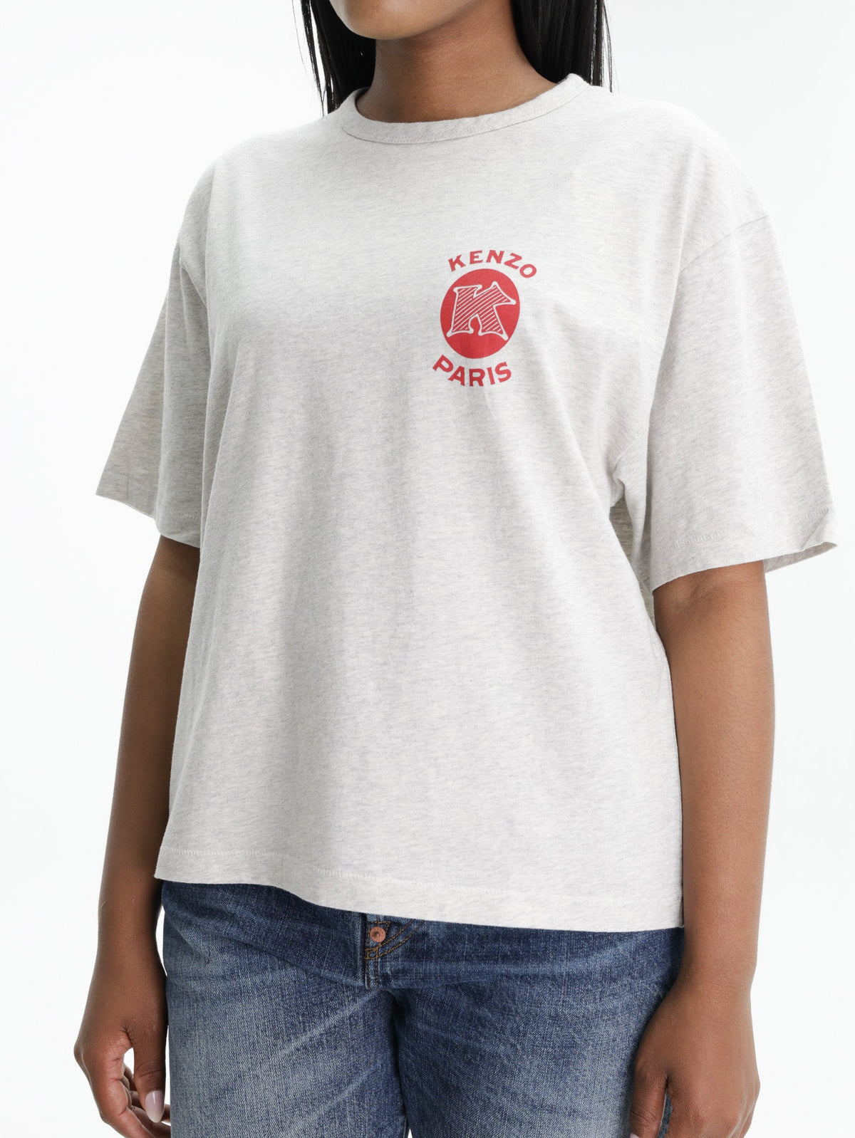 Kenzo T-Shirt Paris Emblem Grey