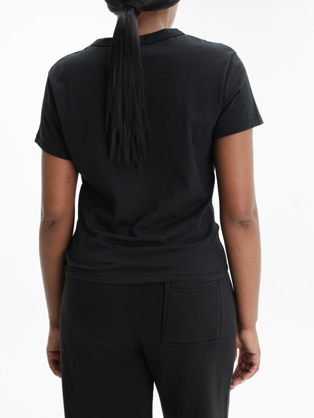Kenzo T-Shirt Tulip Emroidered Black