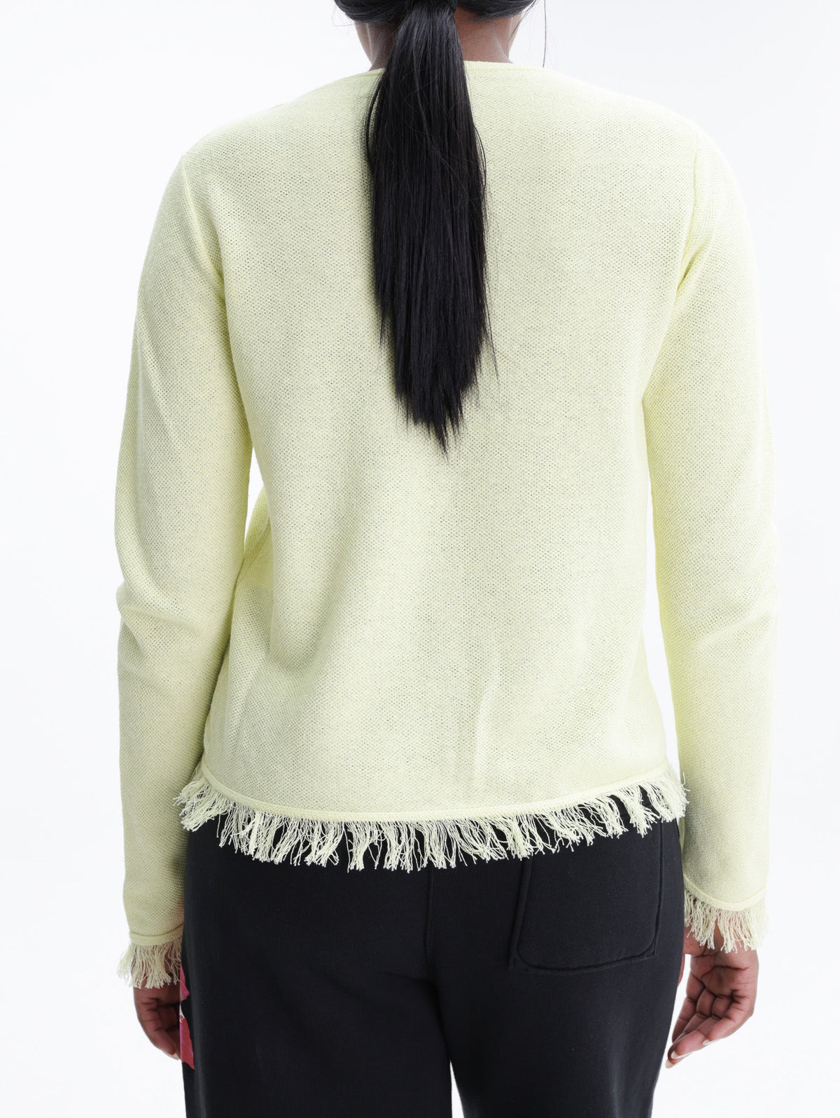 Kenzo Cardigan Loose Threads End Yellow