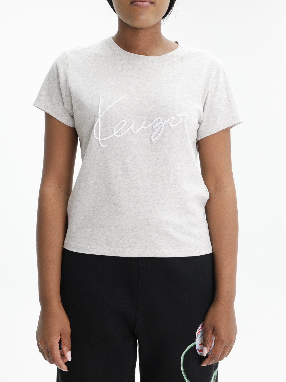 Kenzo T-Shirt Signature Emb Grey