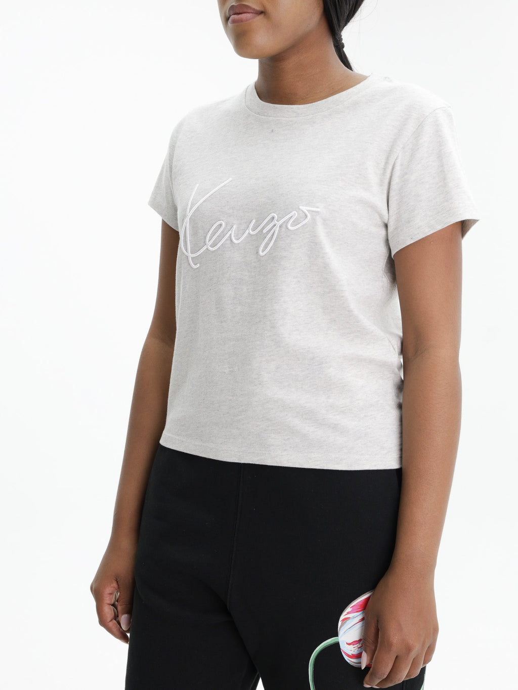 Kenzo T-Shirt Signature Emb Grey