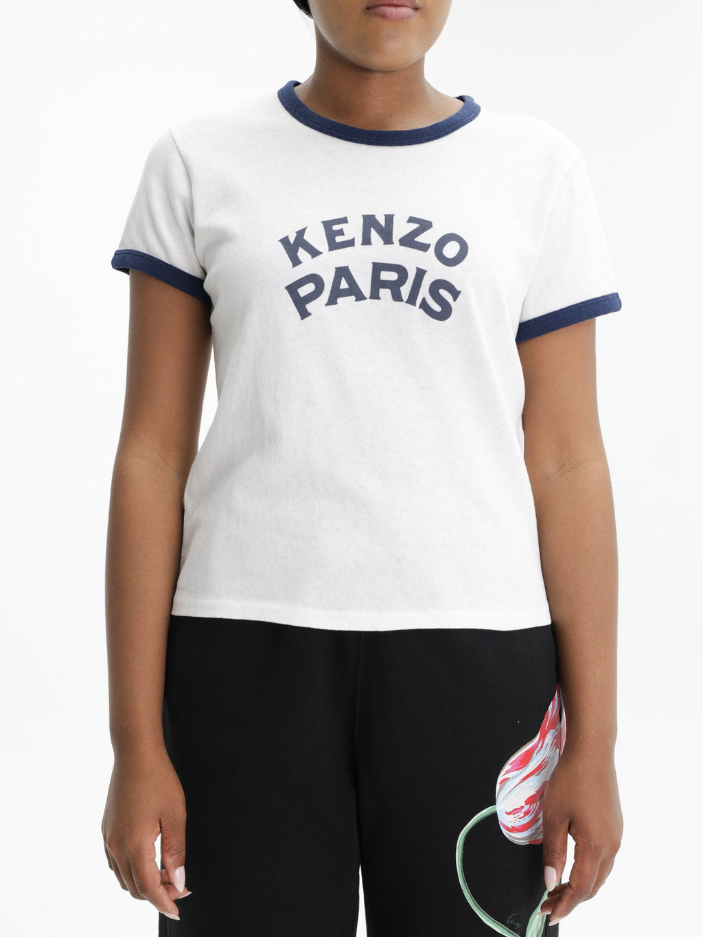 Kenzo T-Shirt Paris Emblem Off White
