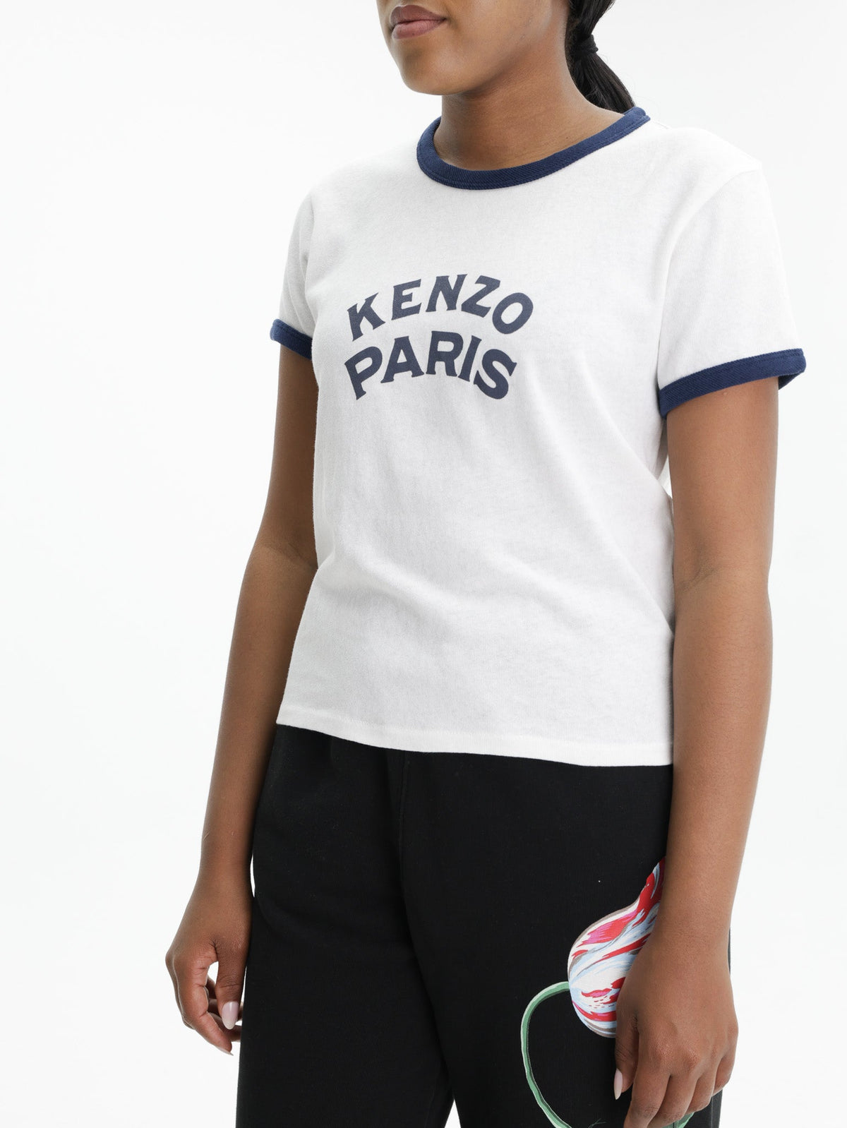 Kenzo T-Shirt Paris Emblem Off White