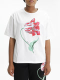 Kenzo T-Shirt Tulip Print Off White