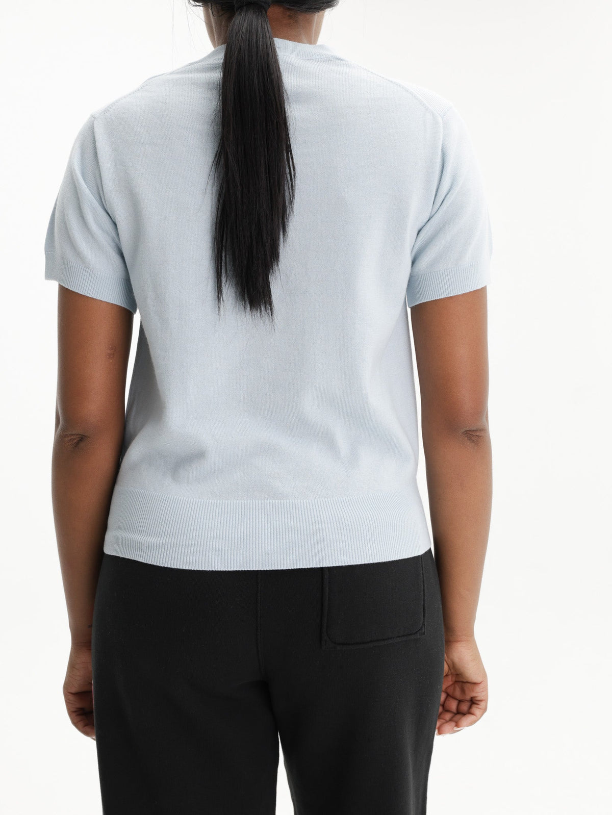 Kenzo T-Shirt Knitted Wool  Sky Blue