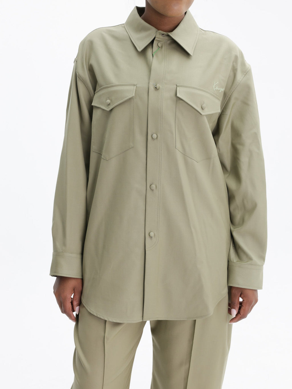 Kenzo Shirt Ls Shirt Khaki
