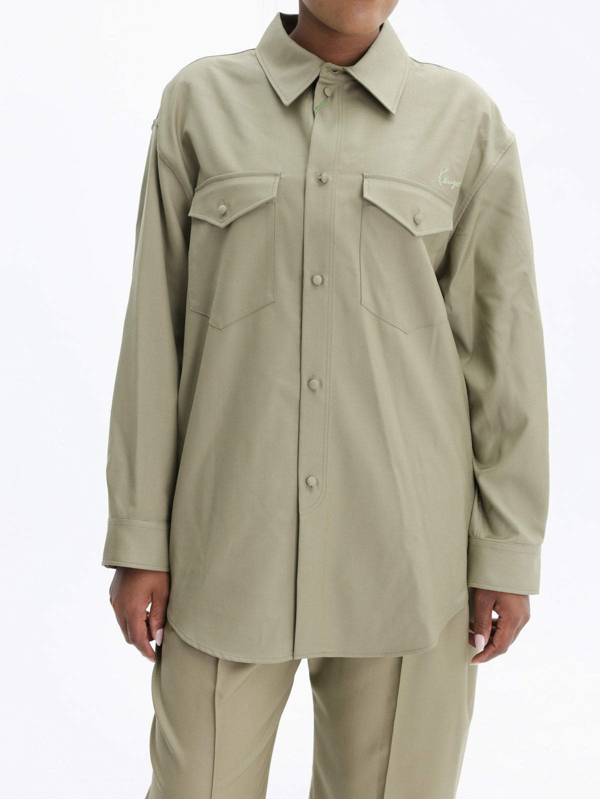 Kenzo Shirt Ls Shirt Khaki