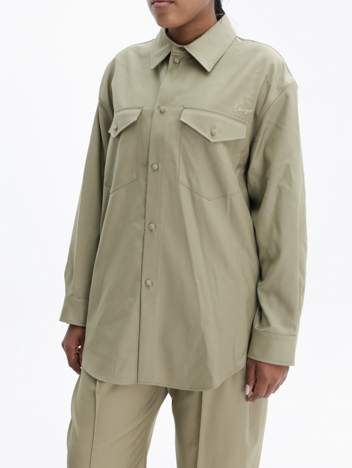 Kenzo Shirt Ls Shirt Khaki