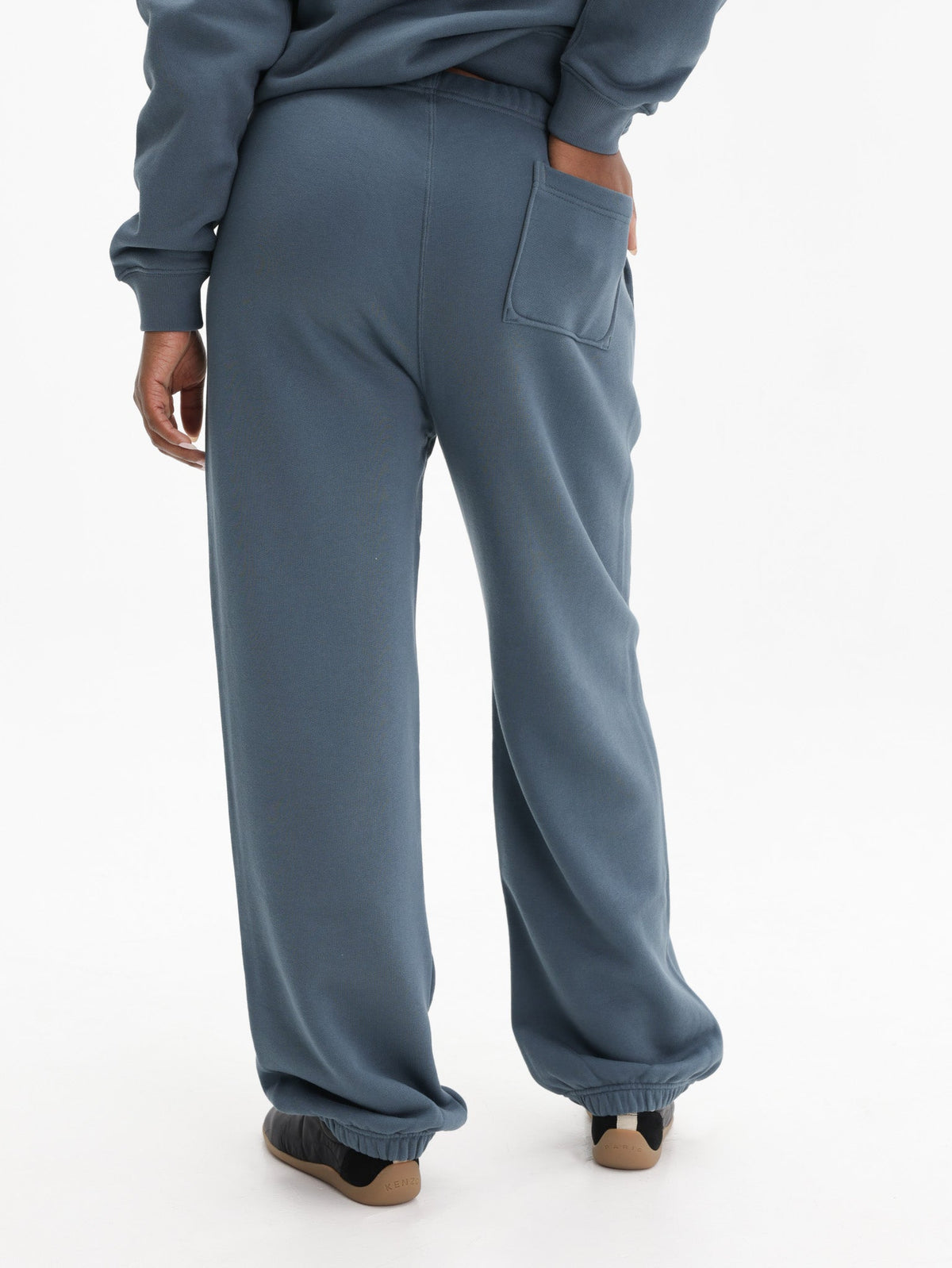 Kenzo Jogger Cuffed Logo Pants Blue