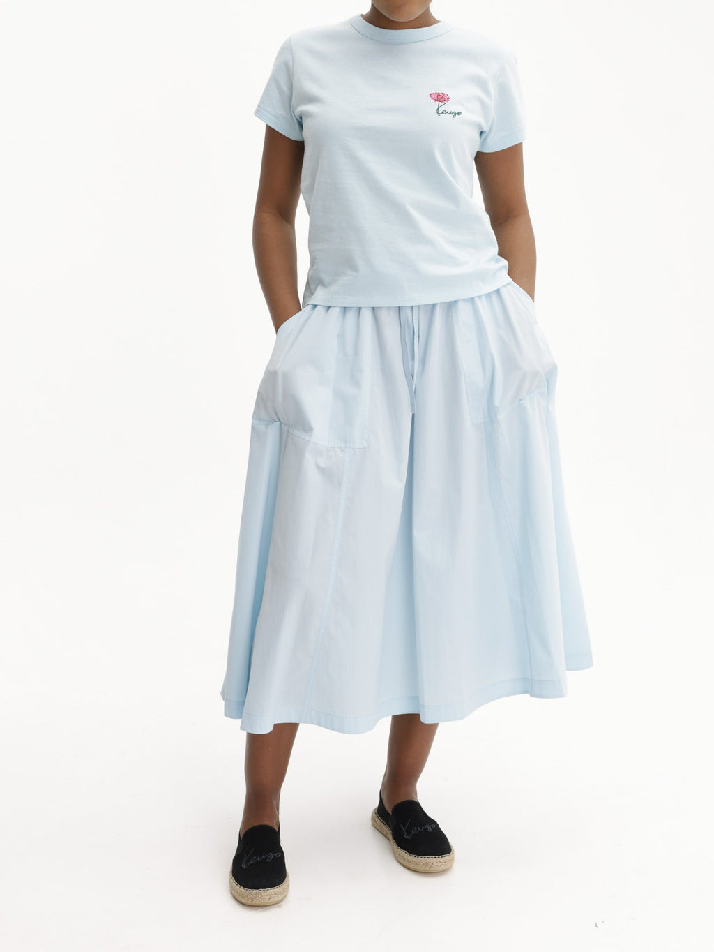 Kenzo Skirt Boke Flower 2.0" Light Blue