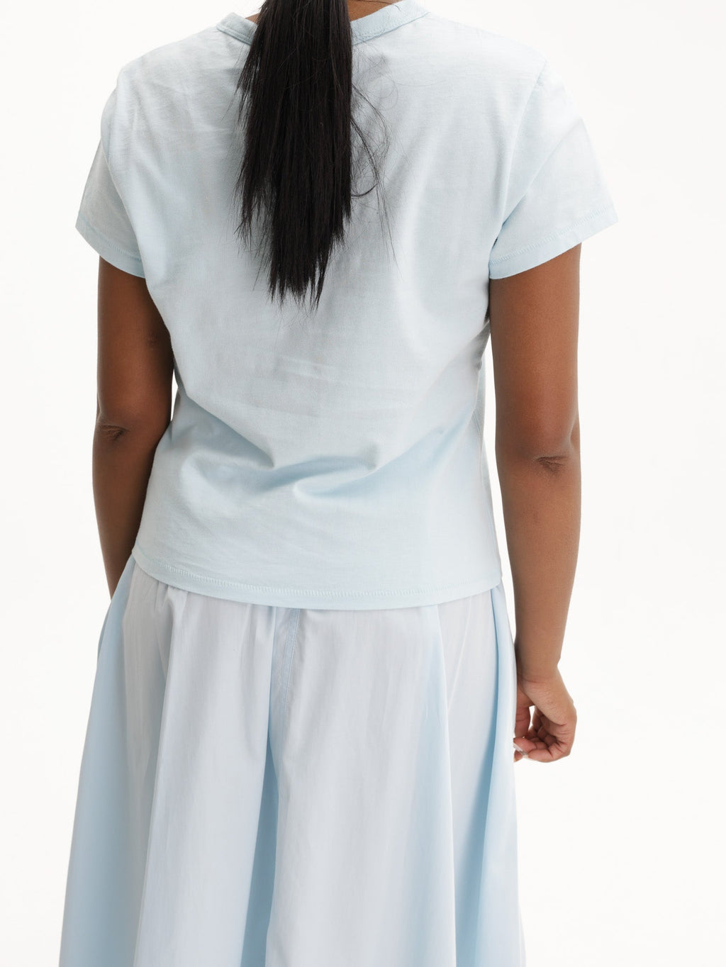Kenzo T-Shirt Tulip Emroidered Light Blue