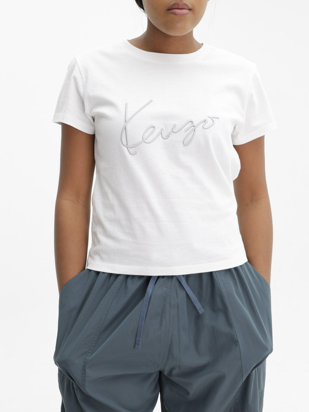 Kenzo T-Shirt Signature Emb Off White