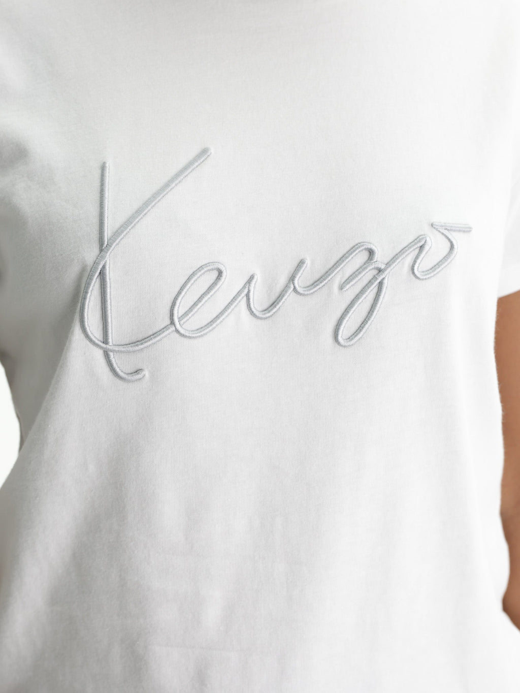 Kenzo T-Shirt Signature Emb Off White
