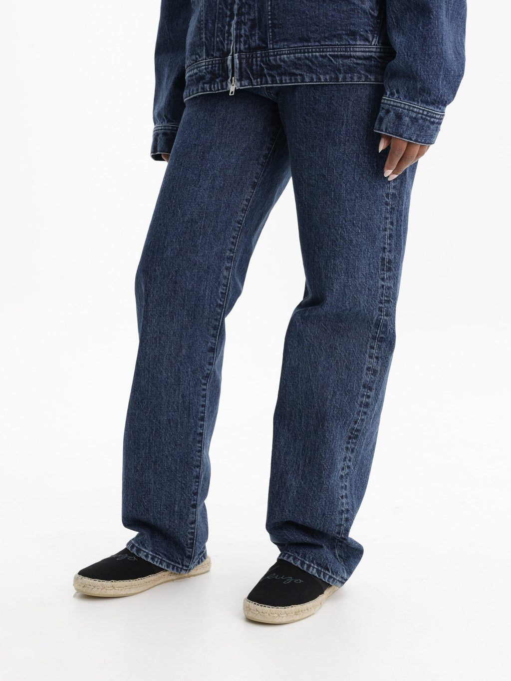 Kenzo Pants Blue Denim Medium Stone