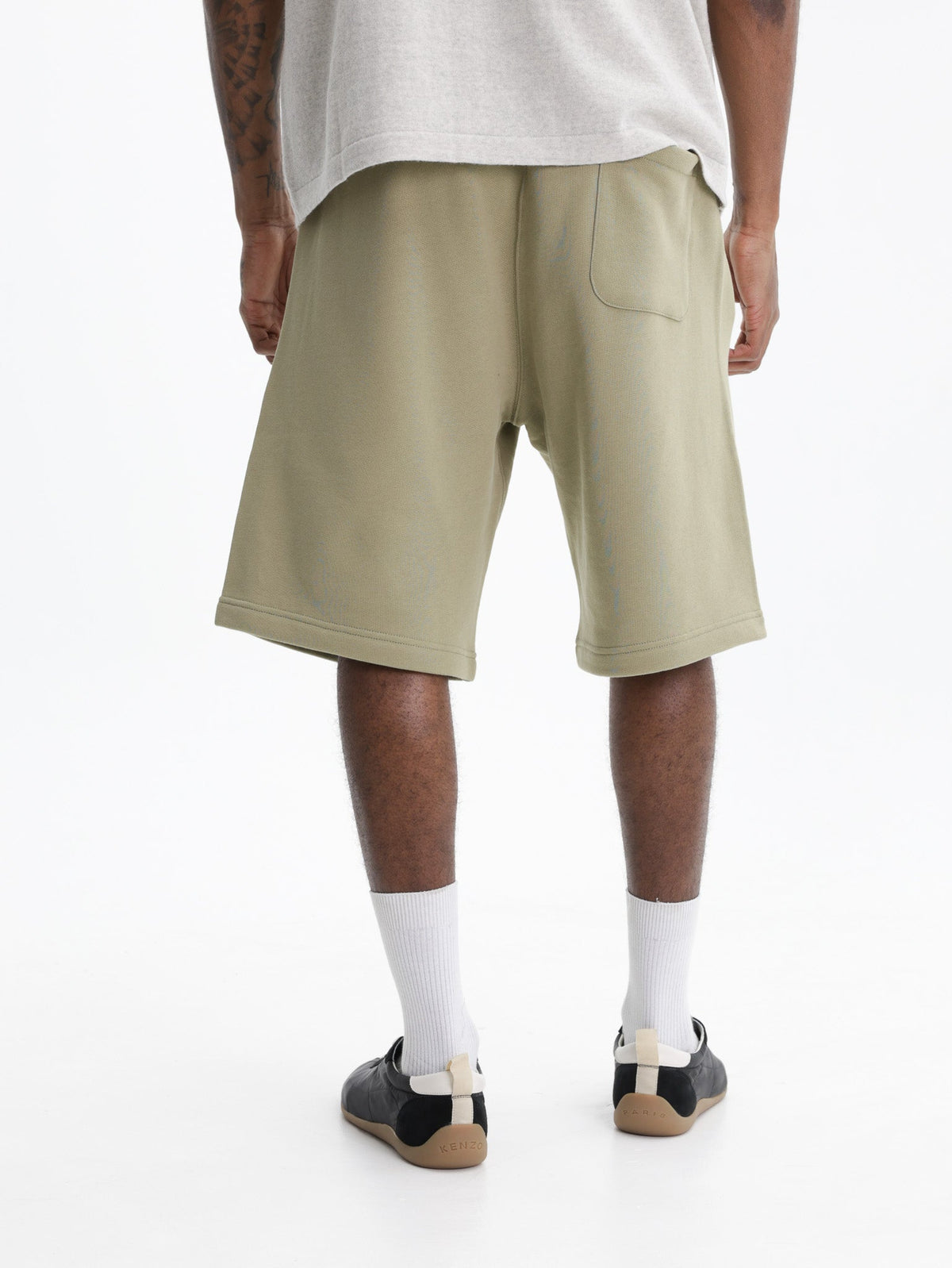 Kenzo Shorts Signature In Cotton Khaki