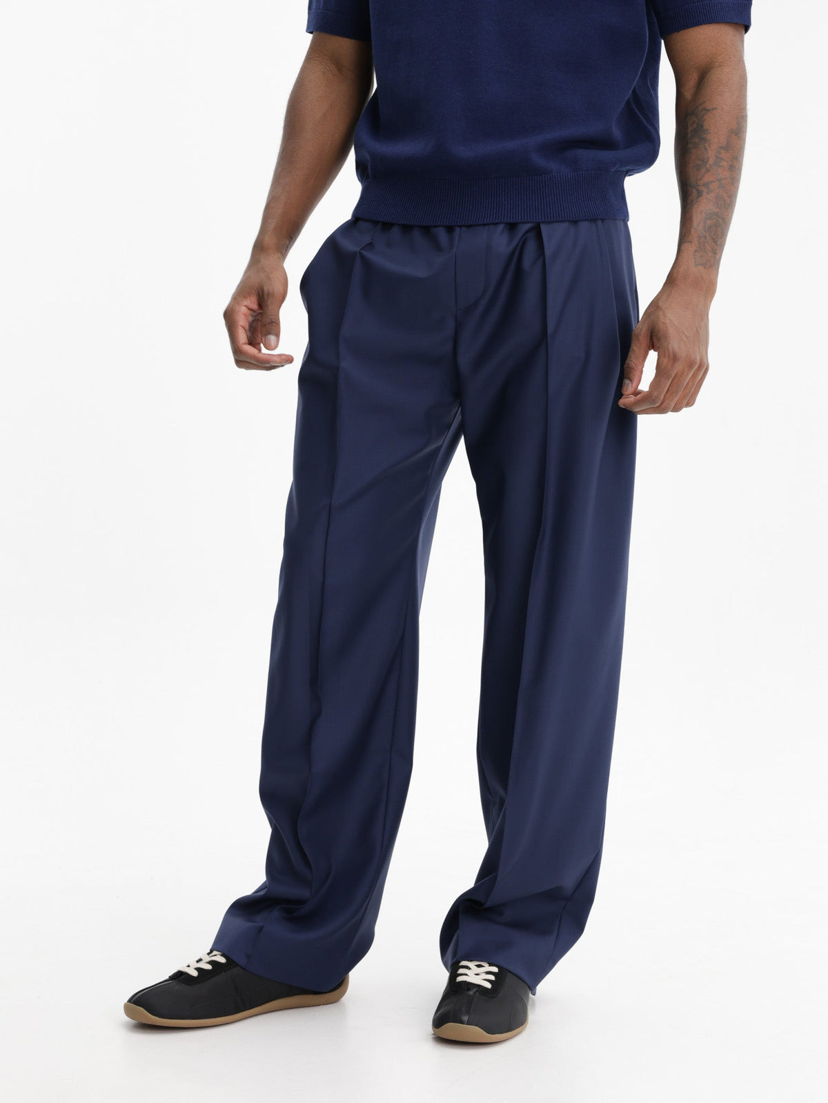 Kenzo Pants Loose Fit Blue/Black