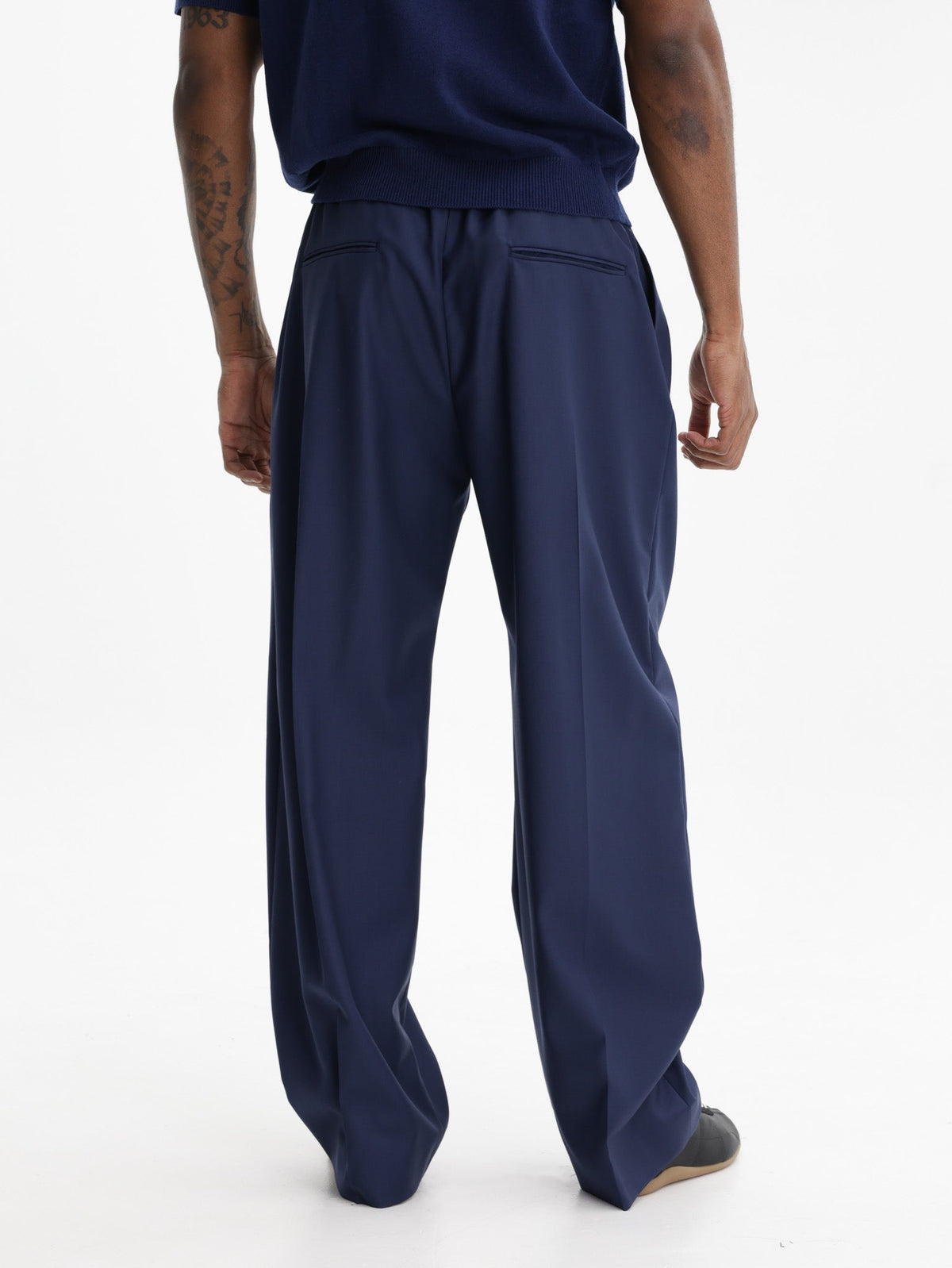 Kenzo Pants Loose Fit Blue/Black
