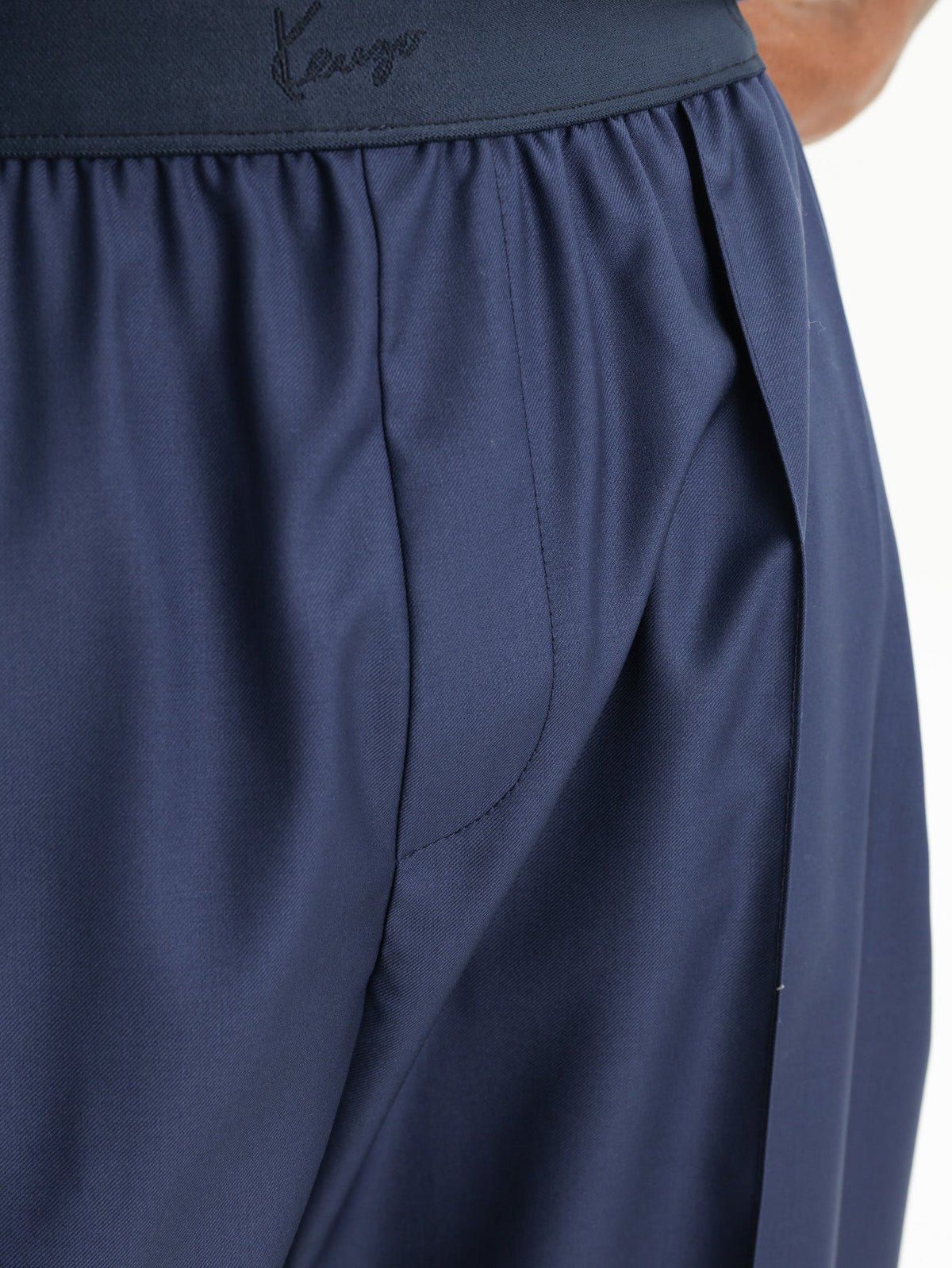 Kenzo Pants Loose Fit Blue/Black