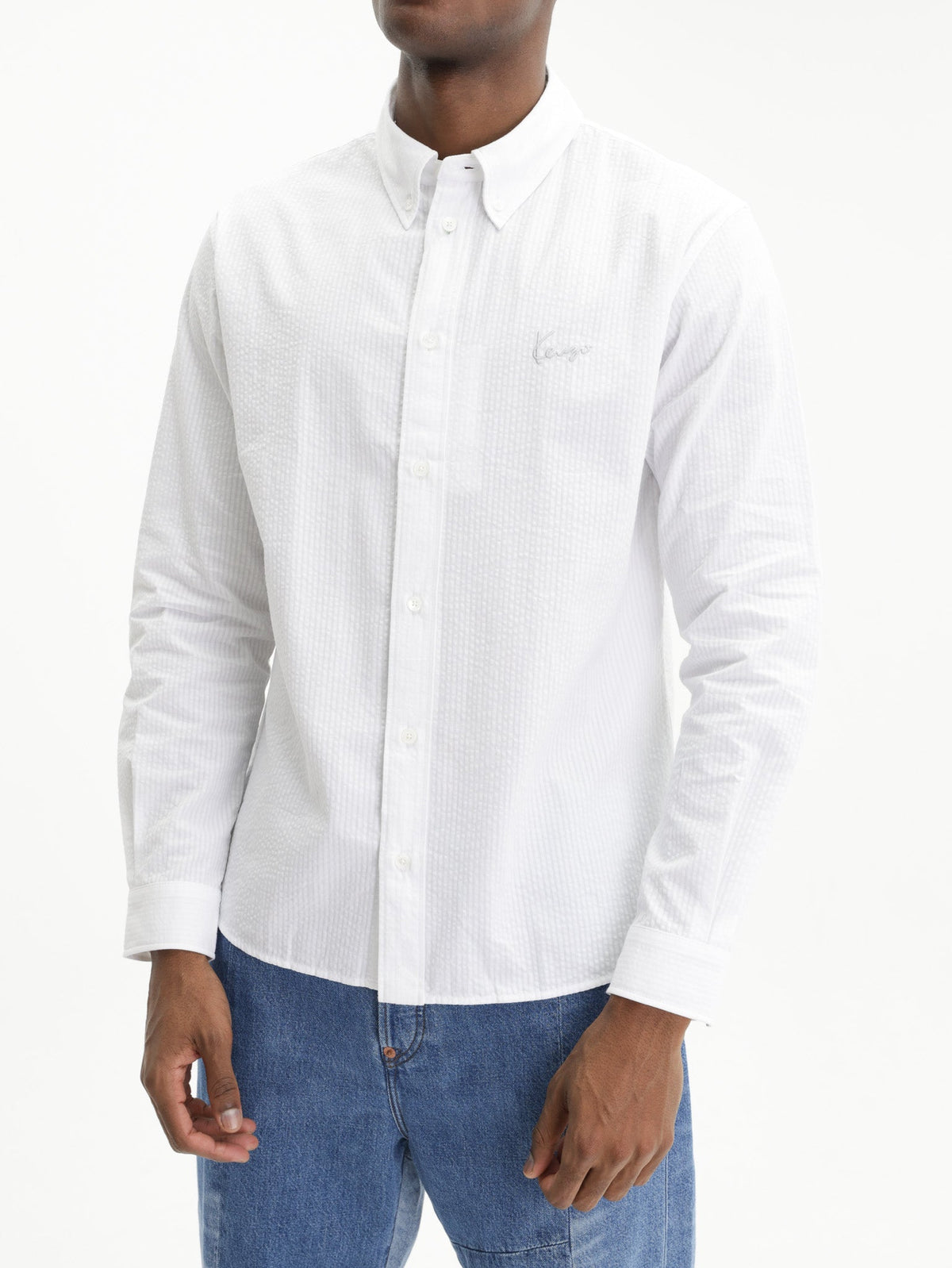 Kenzo Shirt Signature Baseball White