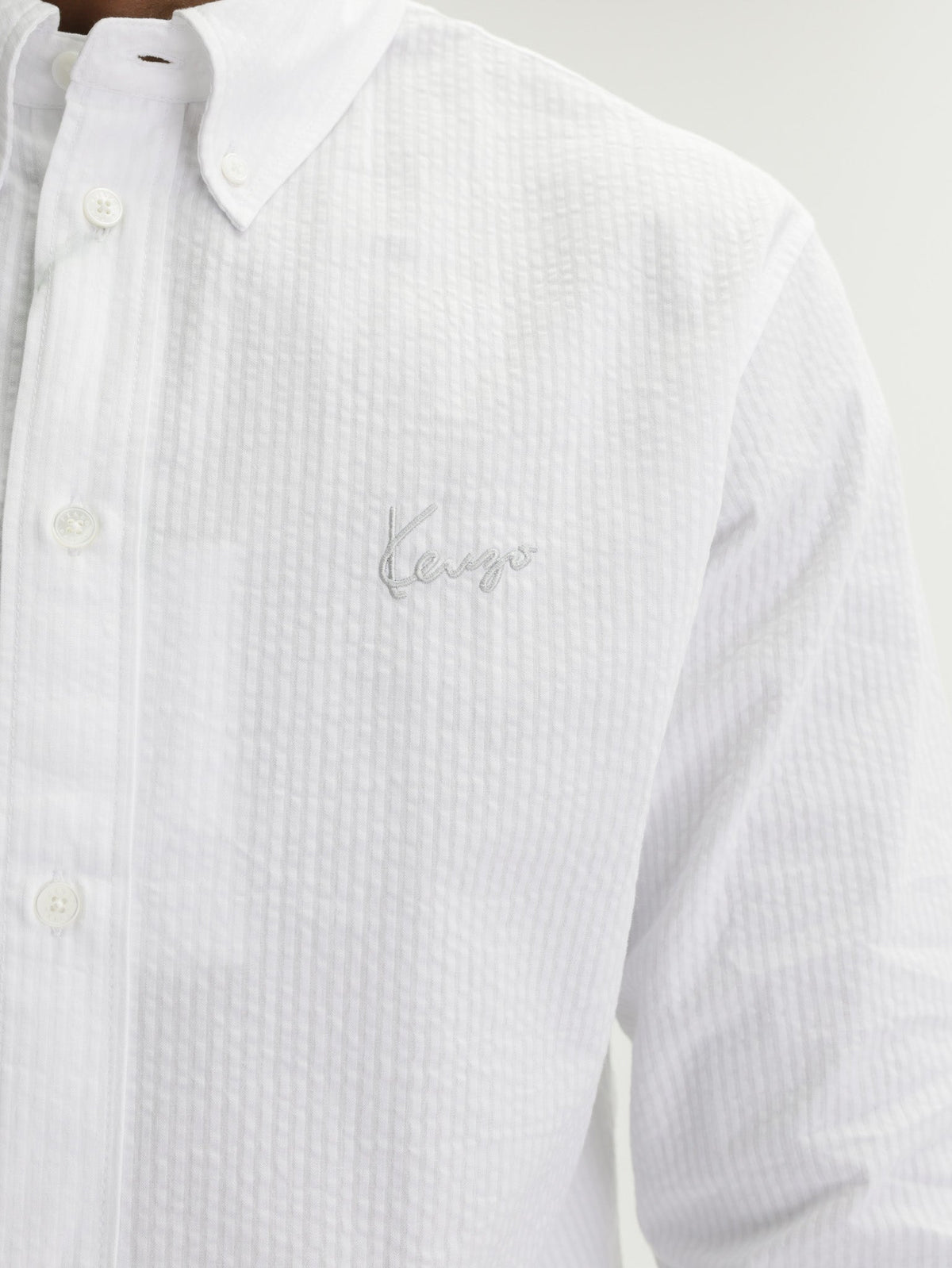 Kenzo Shirt Signature Baseball White
