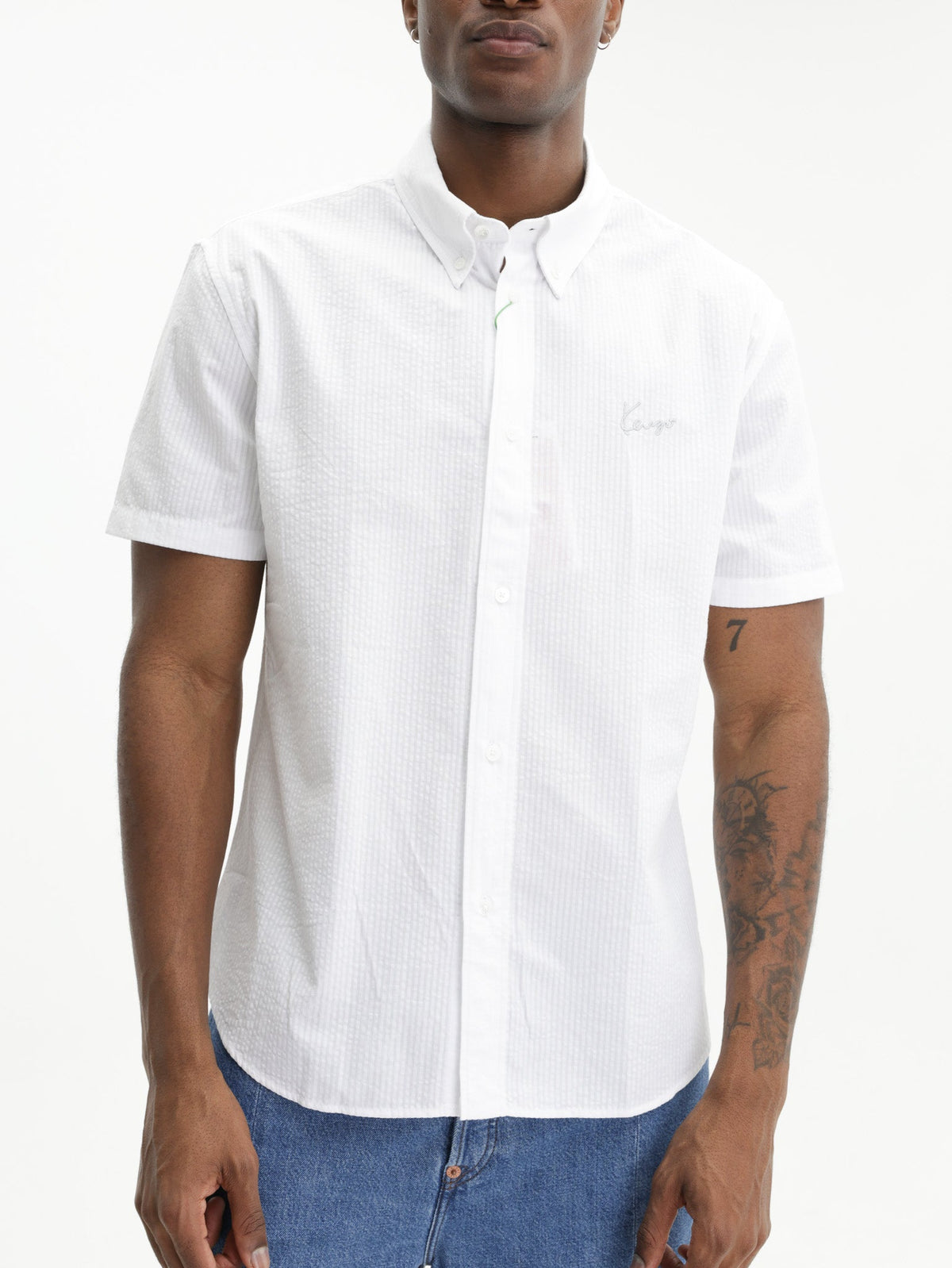 Kenzo Shirt Signature Casual Ss White