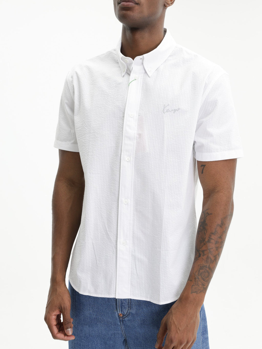Kenzo Shirt Signature Casual Ss White